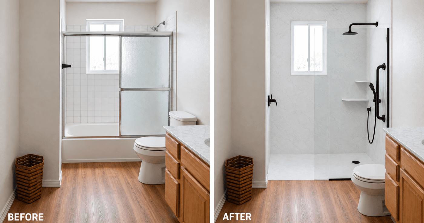 Tub to Shower Conversions