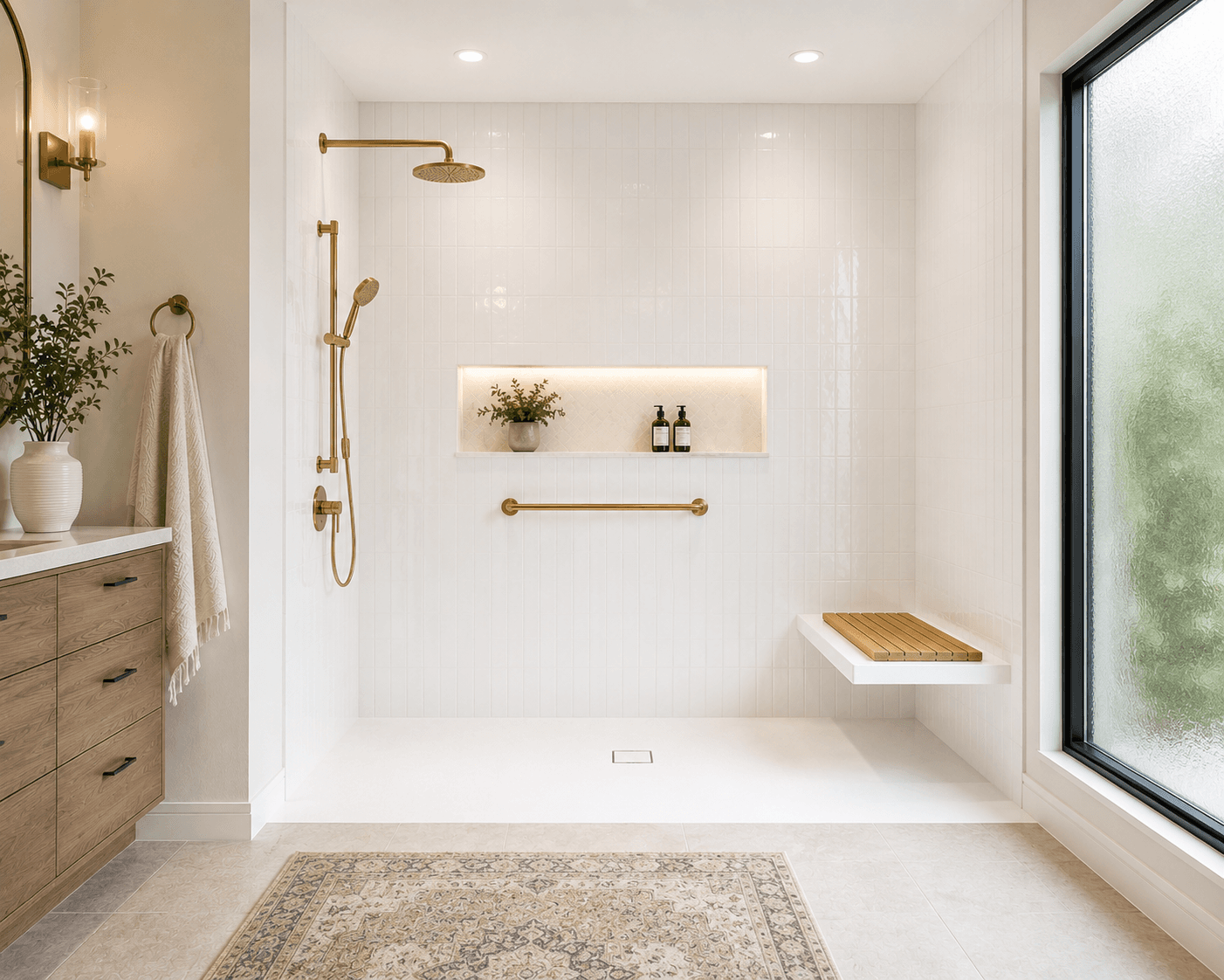 Barrier-Free Showers