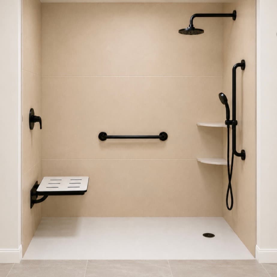 Curbless Shower Installation