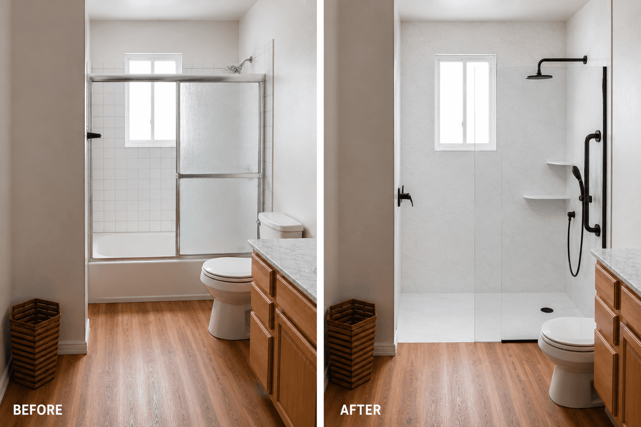 Tub to Shower Conversions